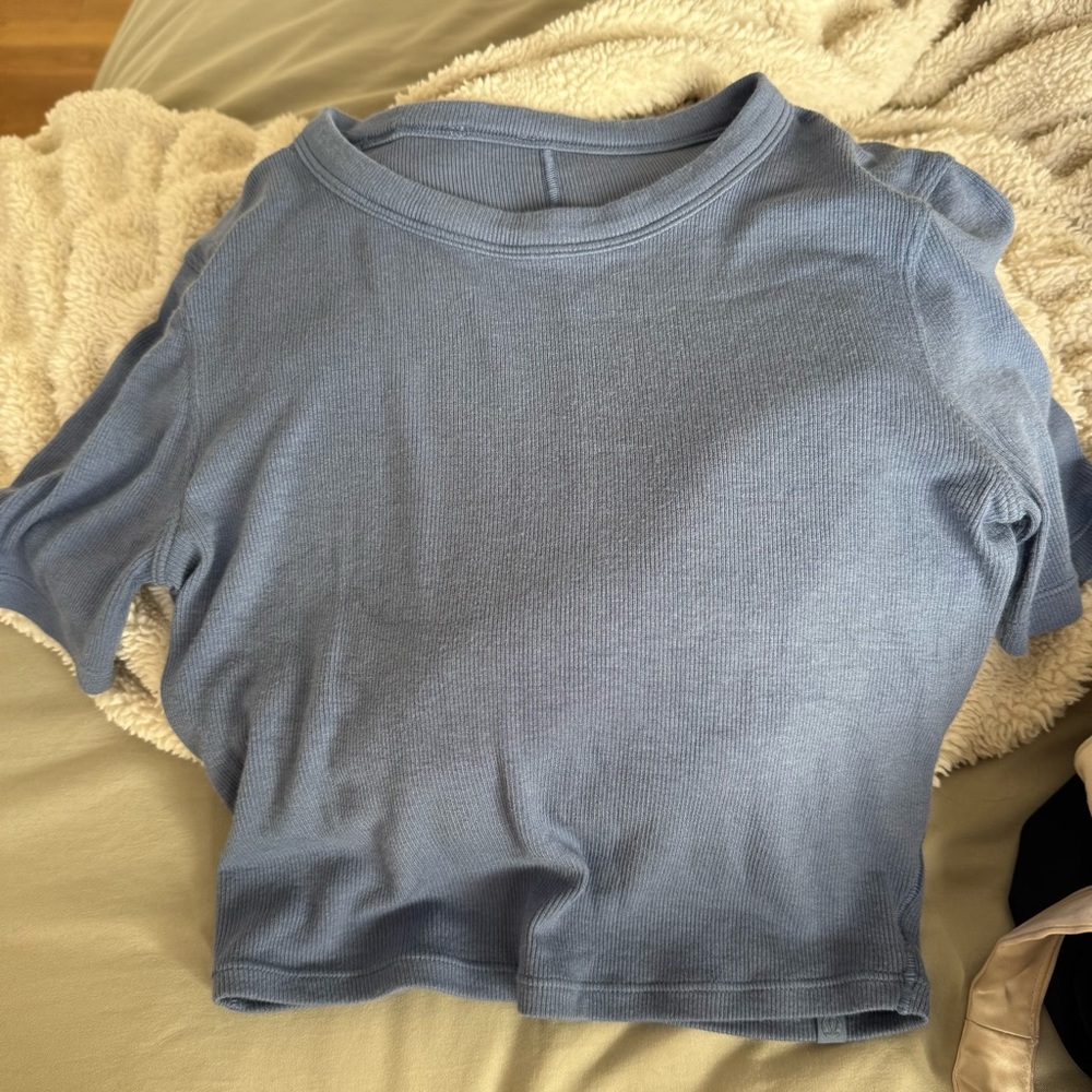 lululemon athletica Blue Crop Top
